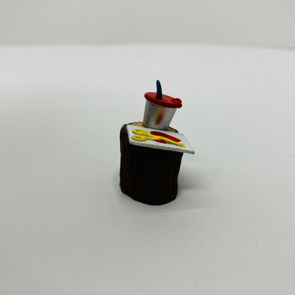 Hallmark Vintage Valentines Day Merry Miniatures Stump Paint Card Heart 1992 - Picture 2 of 6